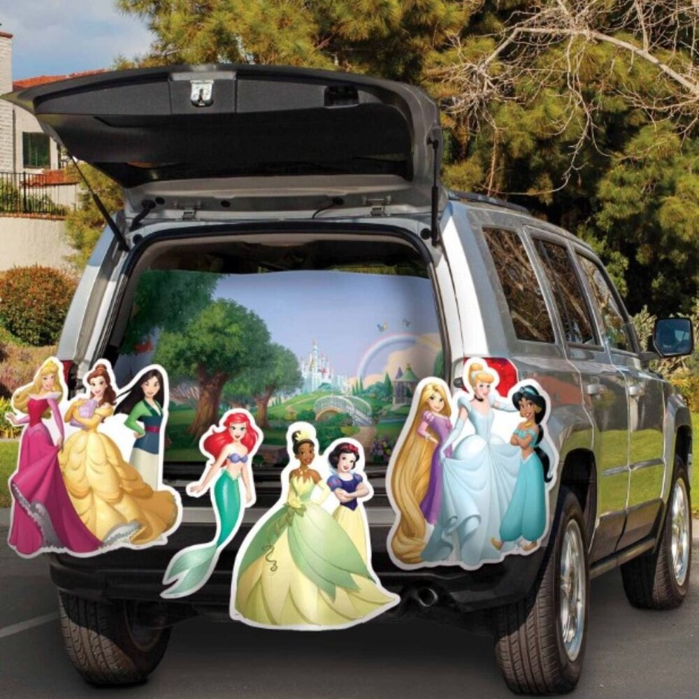 Princess Trunk or Treat Decorative Kit Halloween Disney Vehicles or Walls 27 Pc